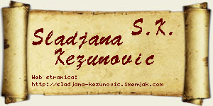 Slađana Kezunović vizit kartica